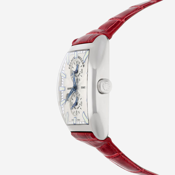 Franck Muller Cintrée Curvex Master Banker 18K White Gold GMT Automatic Men’s Watch 8880MBSCDTIND