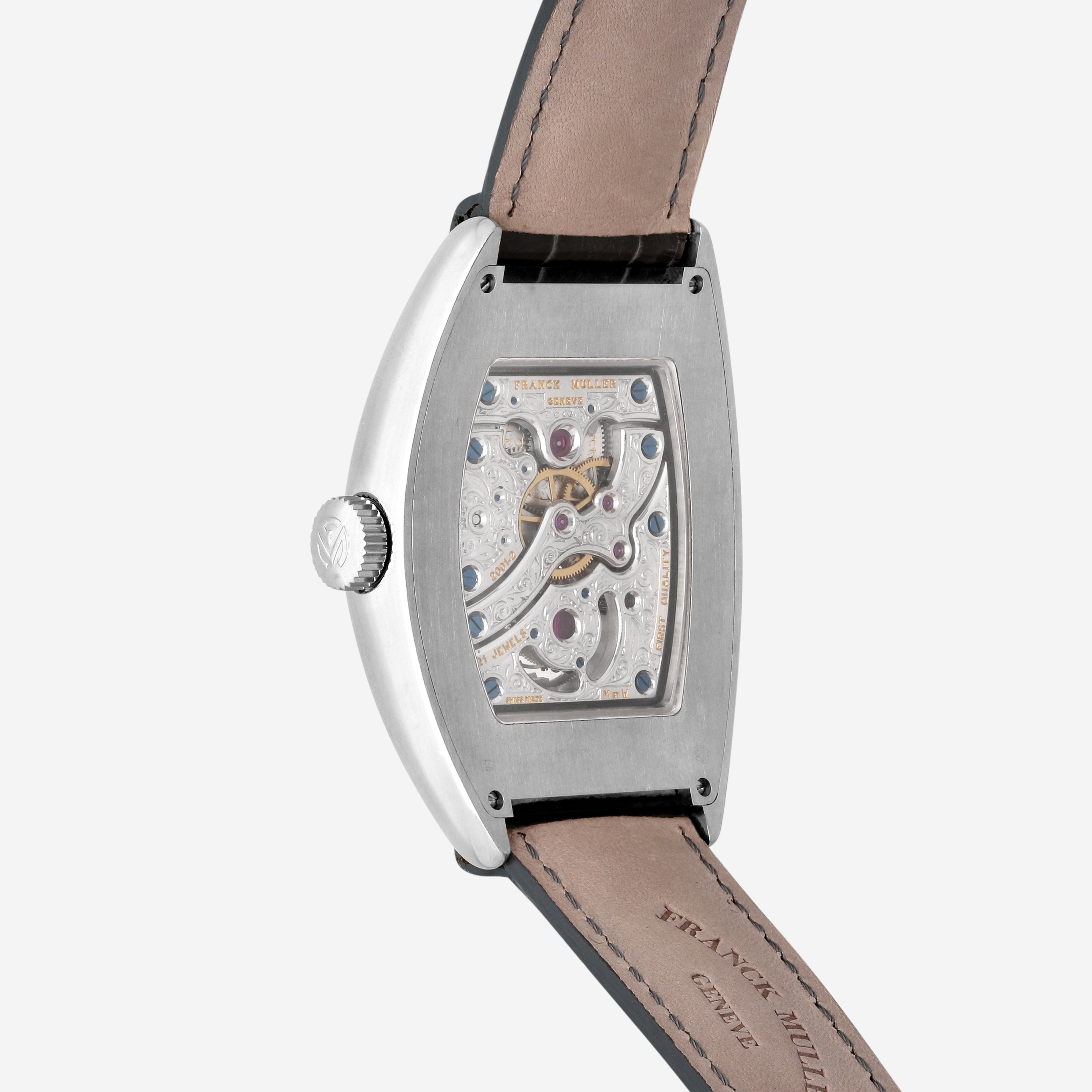 Franck Muller Cintree Curvex Tourbillon 18K White Gold Manual Wind Men's Watch 8880T - THE SOLIST