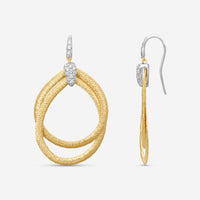 Marco Bicego Cairo 18K Yellow Gold & White Gold Diamond Drop Earrings OG325_B_YW