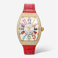 Franck Muller Vanguard Diamond 18K Rose Gold Automatic Ladies Watch V32SCATFOCOL