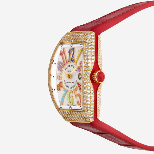 Franck Muller Vanguard Diamond 18K Rose Gold Automatic Ladies Watch V32SCATFOCOL