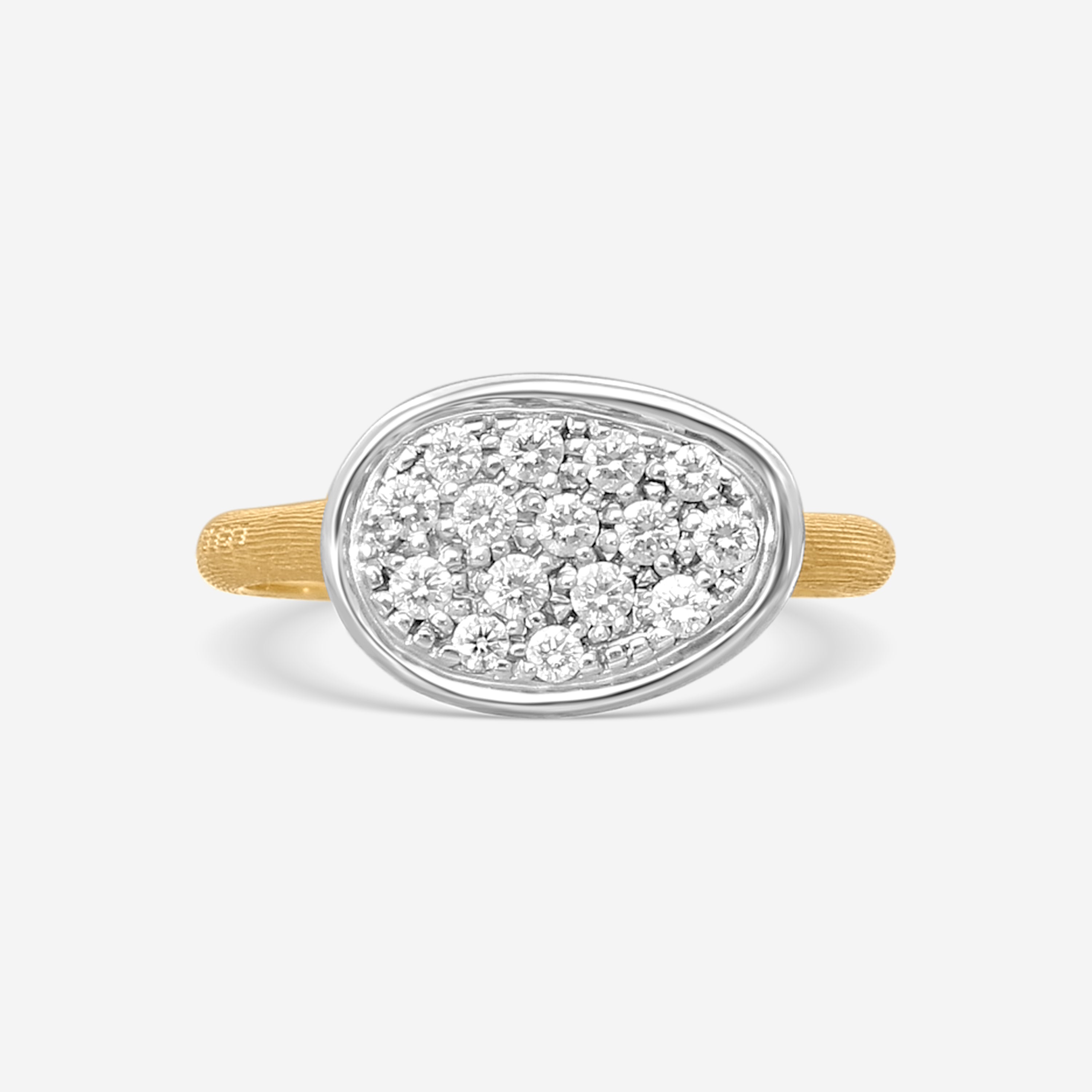 Marco Bicego Jaipur 18K Yellow Gold Diamond Statement Ring Sz. 7 AB581_B_YW_Q6