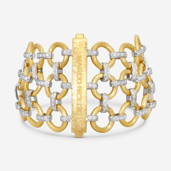 Marco Bicego Jaipur Link 18K Yellow & White Gold Diamond Bracelet BB2661_B_YW_Q6