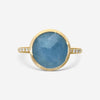 Marco Bicego Jaipur 18K Yellow Gold Aquamarine & Diamond Statement Ring Sz. 8 AB586-B_AQ01_Y_02