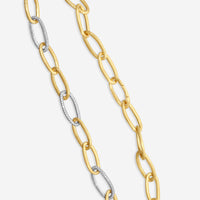 Marco Bicego Jaipur Link 18K Yellow & White Gold Diamond Link Necklace CB2666_B2