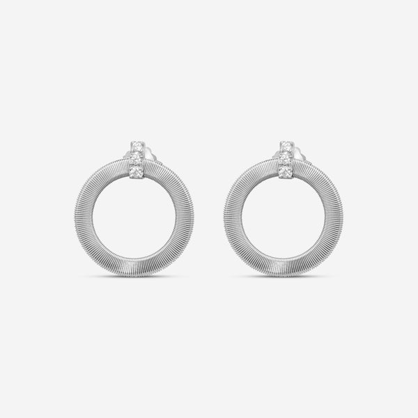 Marco Bicego Masai 18K White Gold Diamond Drop Earrings OG378_B1_W_01