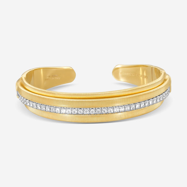 Marco Bicego Masai 18K Yellow & White Gold Diamond Cuff Bracelet SG45_B_YW_M5