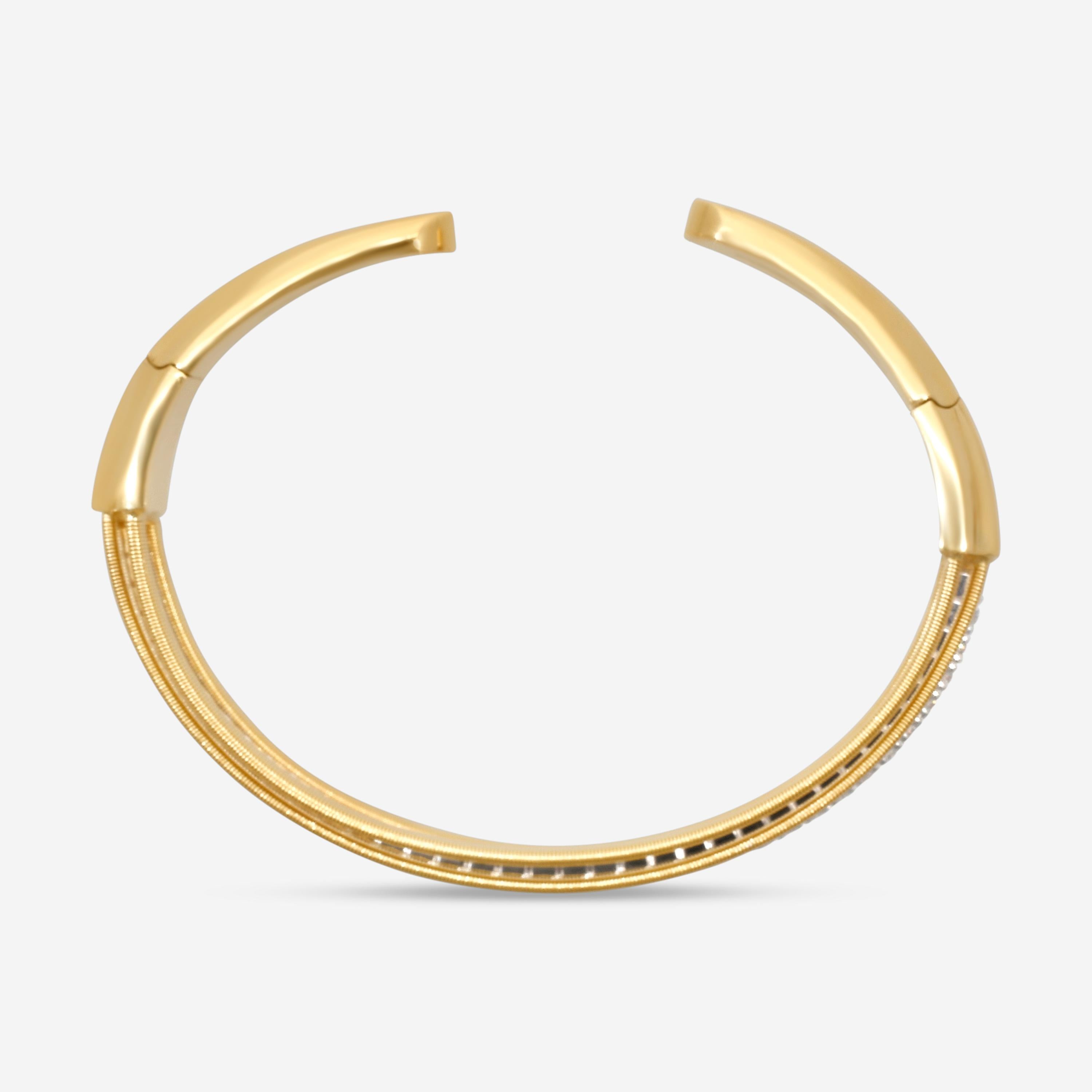Marco Bicego Masai 18K Yellow & White Gold Diamond Cuff Bracelet SG45_B_YW_M5