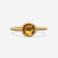 Marco Bicego Jaipur 18K Yellow Gold Yellow Quartz Statement Ring Sz. 6 AB471_QG01_Y_02
