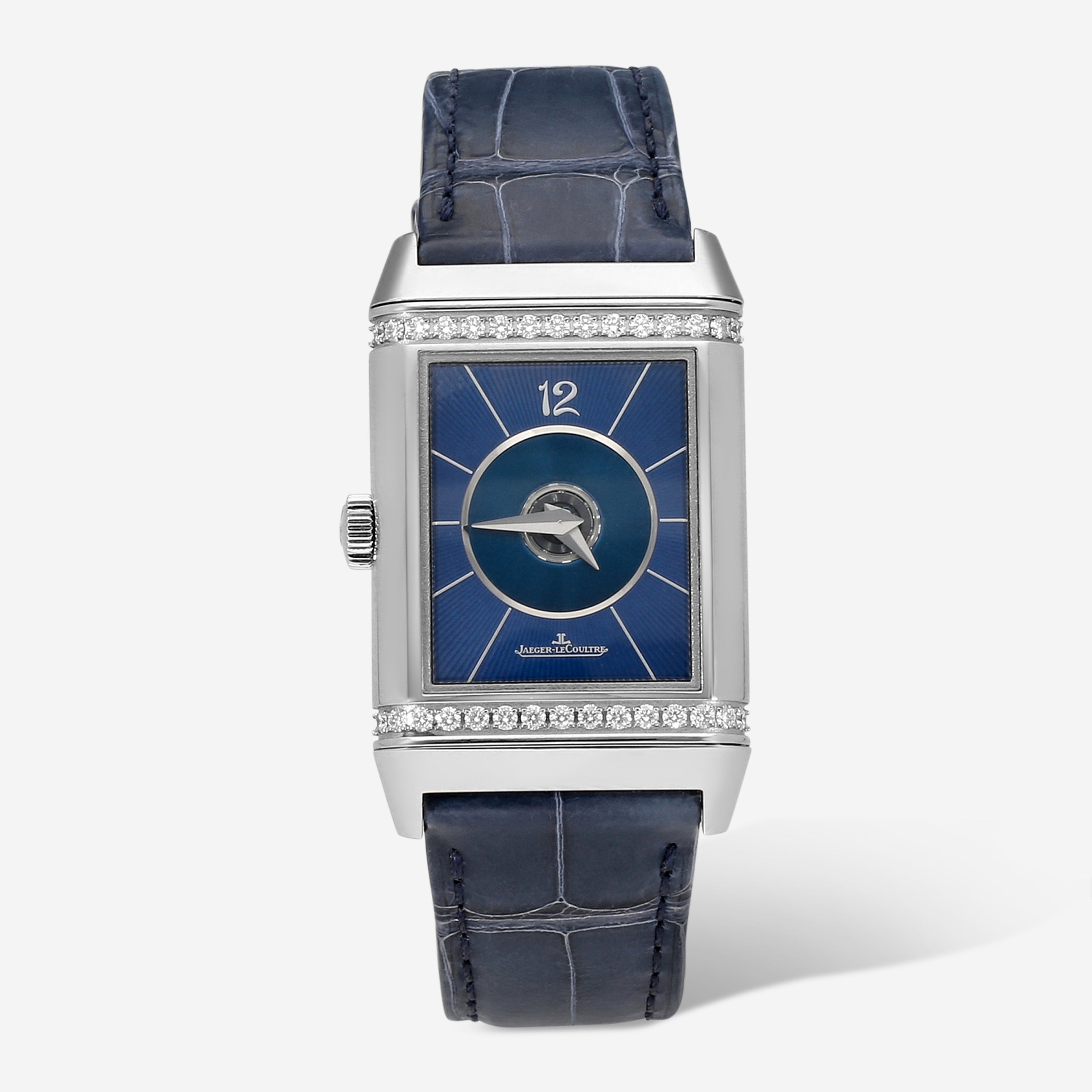 Jaeger LeCoultre Reverso Classic Stainless Steel Diamond Automatic Ladies Watch Q2578480