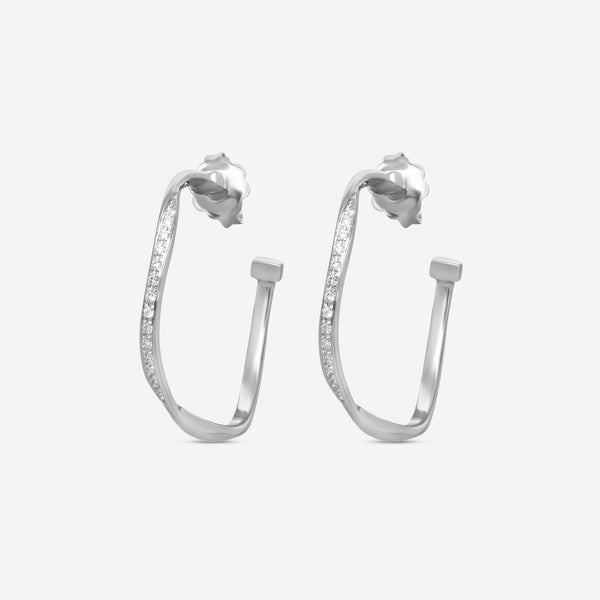 Marco Bicego Marrakech 18K White Gold Diamond Earrings OG406_B_W_01