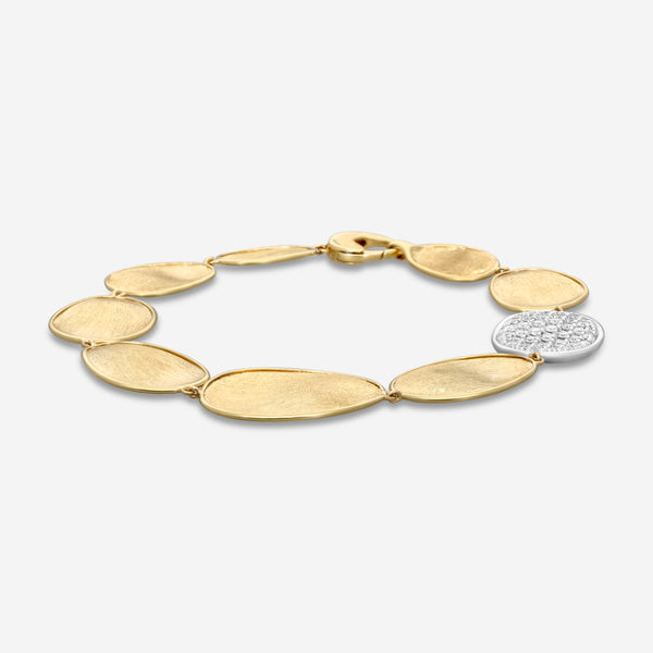Marco Bicego Lunaria 18K Yellow & White Gold Diamond Bracelet BB1976_B_YW_Q6