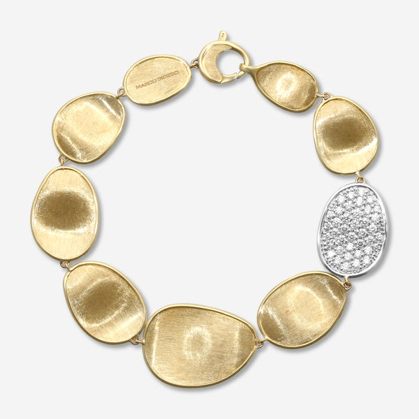 Marco Bicego Lunaria 18K Yellow & White Gold Diamond Bracelet BB1976_B_YW_Q6