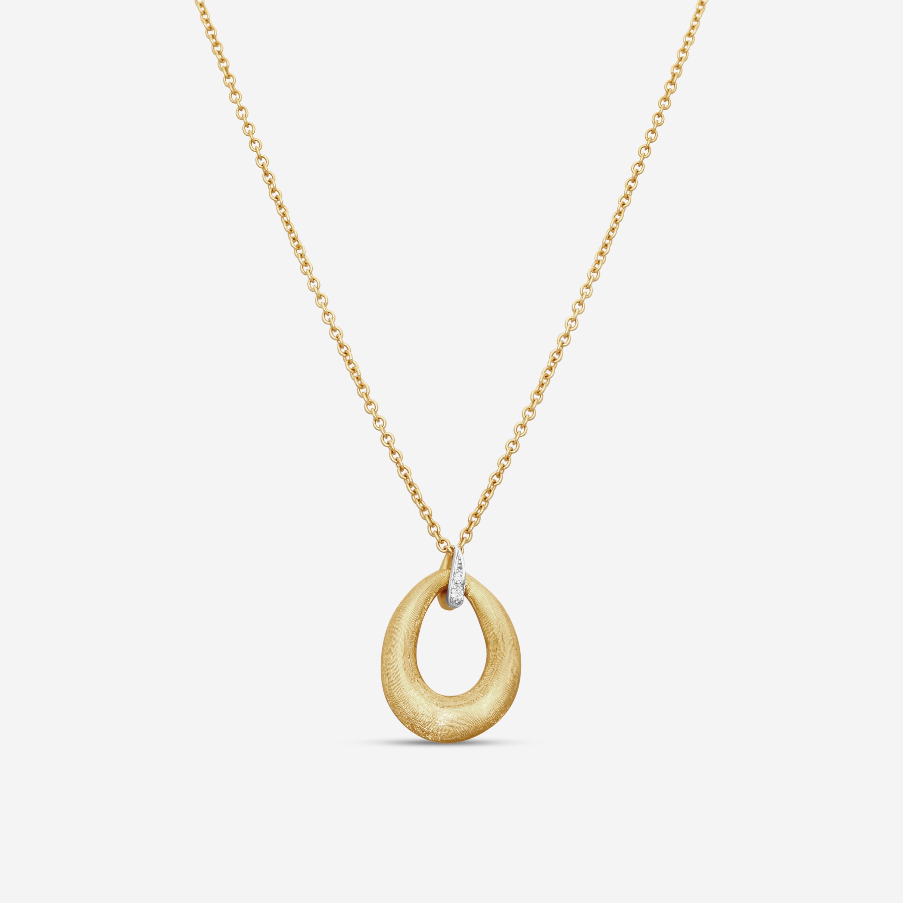 Marco Bicego Lucia 18K Yellow Gold Diamond Pendant Necklace CB2568_BYWQ6 - THE SOLIST