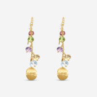 Marco Bicego Africa Multi-Gemstone 18K Yellow Gold Drop Earrings OB1861-AB - THE SOLIST