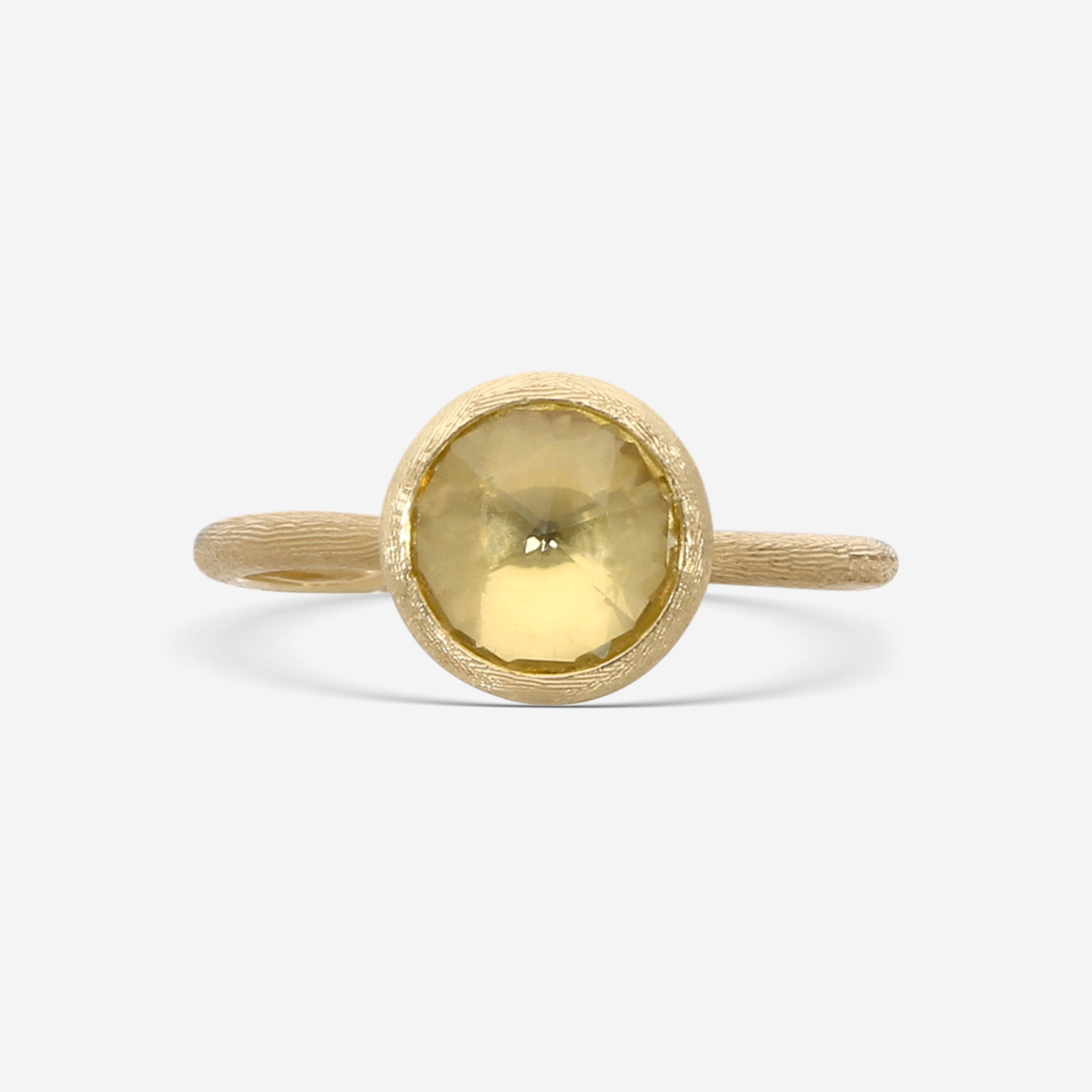 Marco Bicego Jaipur 18K Yellow Gold Lemon Citrine Statement Ring Sz. 7 AB632_LC01_Y_02