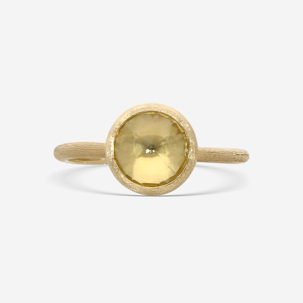 Marco Bicego Jaipur 18K Yellow Gold Lemon Citrine Statement Ring Sz. 7 AB632_LC01_Y_02