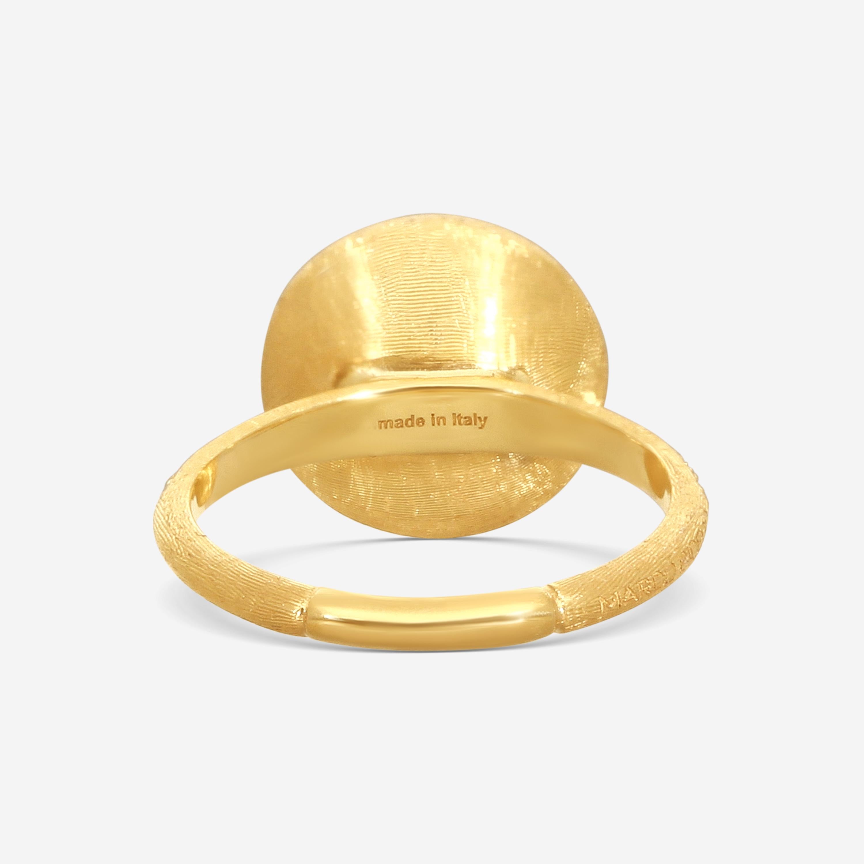 Marco Bicego Jaipur 18K Yellow Gold Topaz & Diamond Ring Sz. 7.5 AB586-B_TP01_Y