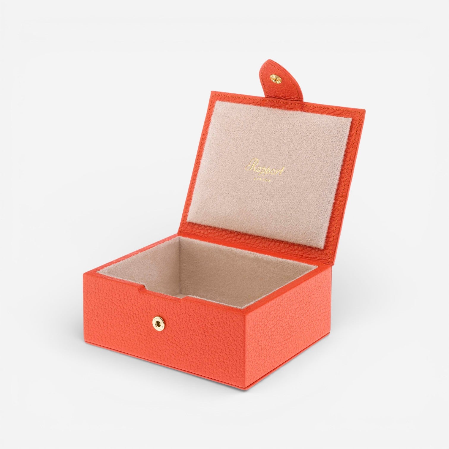 Rapport Sussex Orange Leather Jewelry & Accessory Box F167 - THE SOLIST