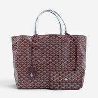 Goyard Saint Louis GM Burgundy Coated Canvas Tote Bag 2600038788710