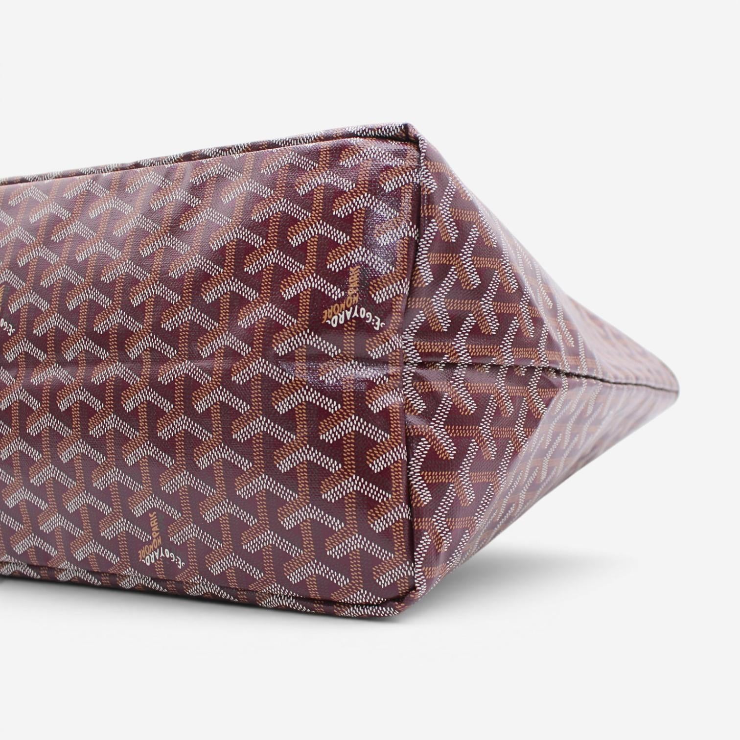 Goyard Saint Louis GM Burgundy Coated Canvas Tote Bag 2600038788710