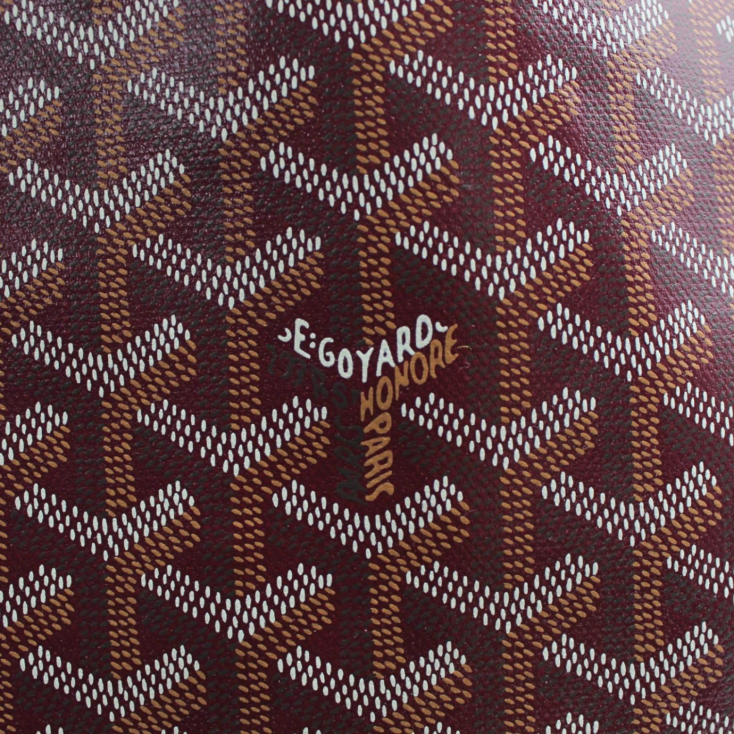 Goyard Saint Louis GM Burgundy Coated Canvas Tote Bag 2600038788710