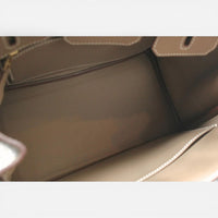 Hermes Birkin 25 Etoupe Togo Leather Handbag 041344CC