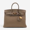 Hermes Birkin 25 Etoupe Togo Leather Handbag 041344CC