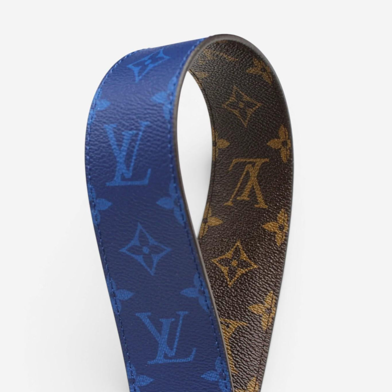 Louis Vuitton Keepall Bandoulière 50 Marron & Blue Monogram Canvas Duffel Bag M4