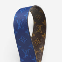 Louis Vuitton Keepall Bandoulière 50 Marron & Blue Monogram Canvas Duffel Bag M4