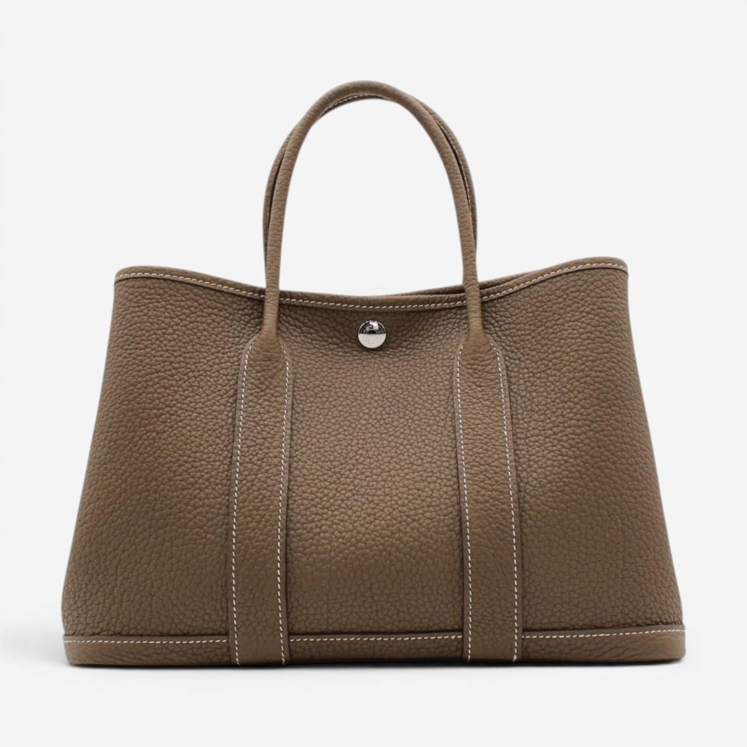 Hermes Garden Party 30 Etoupe Negonda Leather Tote Bag 051568CK