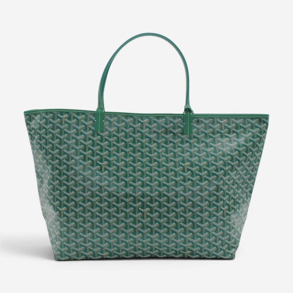 Goyard Saint Louis GM Green Coated Canvas Tote Bag 2600038794926