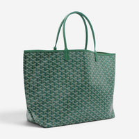 Goyard Saint Louis GM Green Coated Canvas Tote Bag 2600038794926