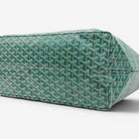 Goyard Saint Louis GM Green Coated Canvas Tote Bag 2600038794926