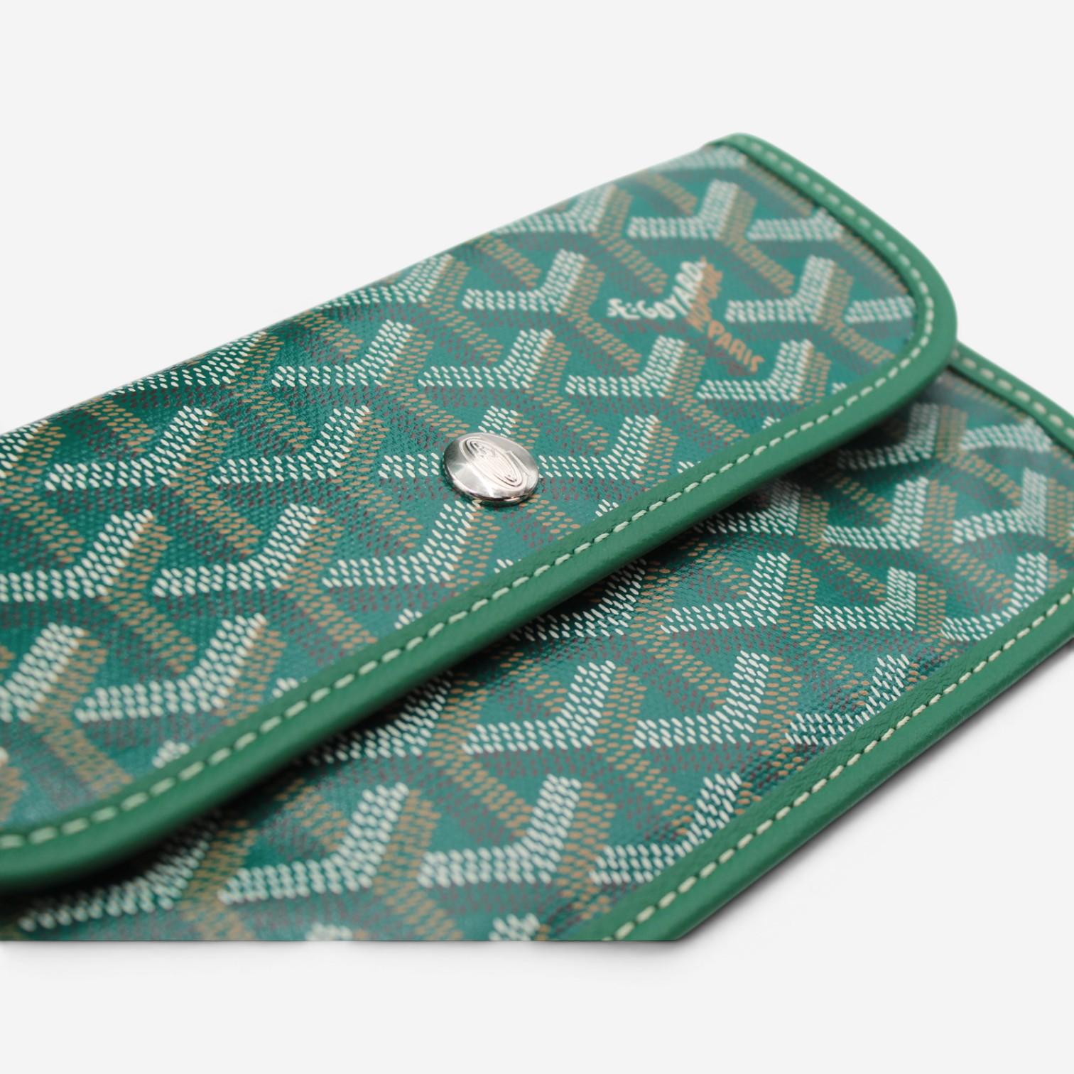 Goyard Saint Louis GM Green Coated Canvas Tote Bag 2600038794926