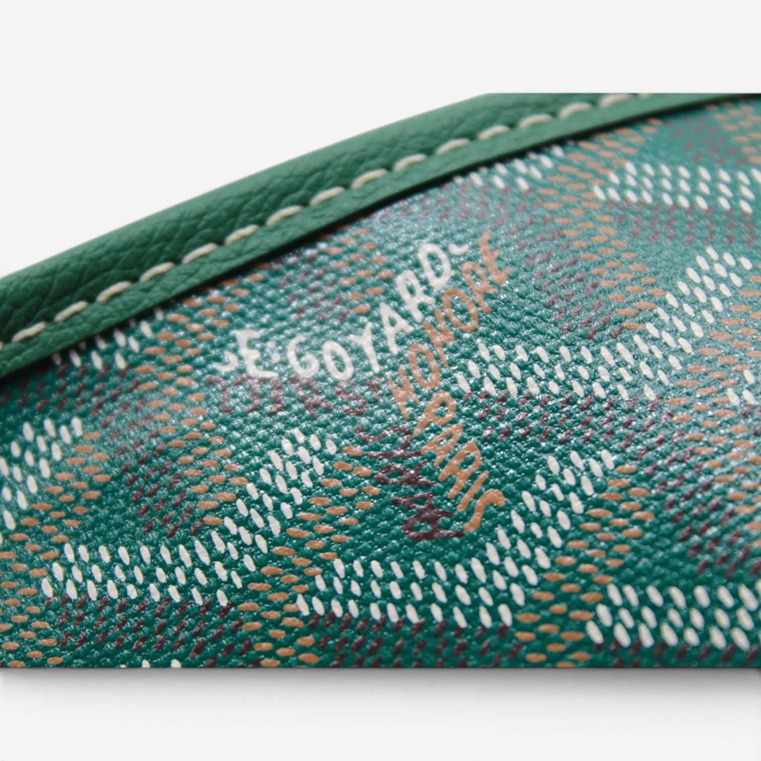 Goyard Saint Louis GM Green Coated Canvas Tote Bag 2600038794926