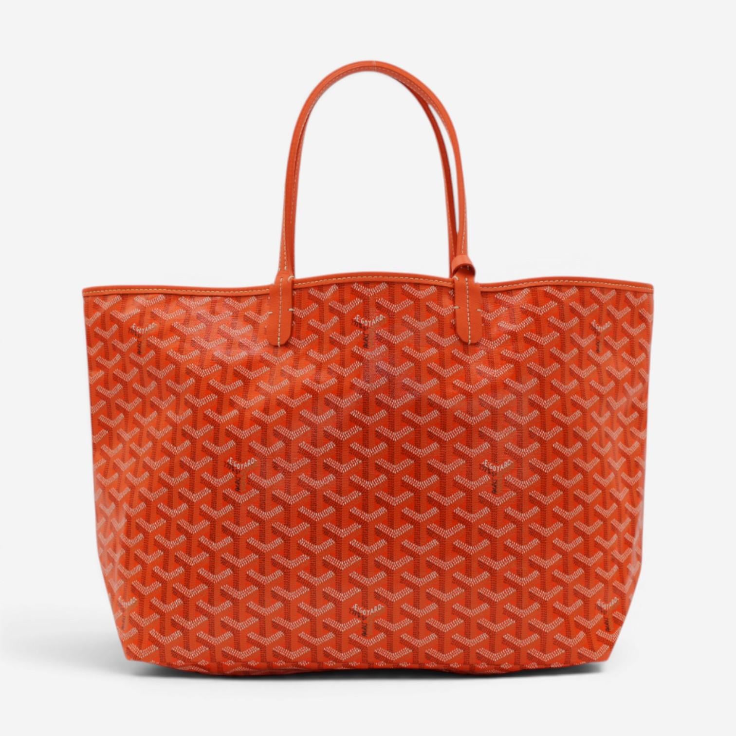 Goyard Saint Louis PM Orange Coated Canvas Tote Bag 2600038794971