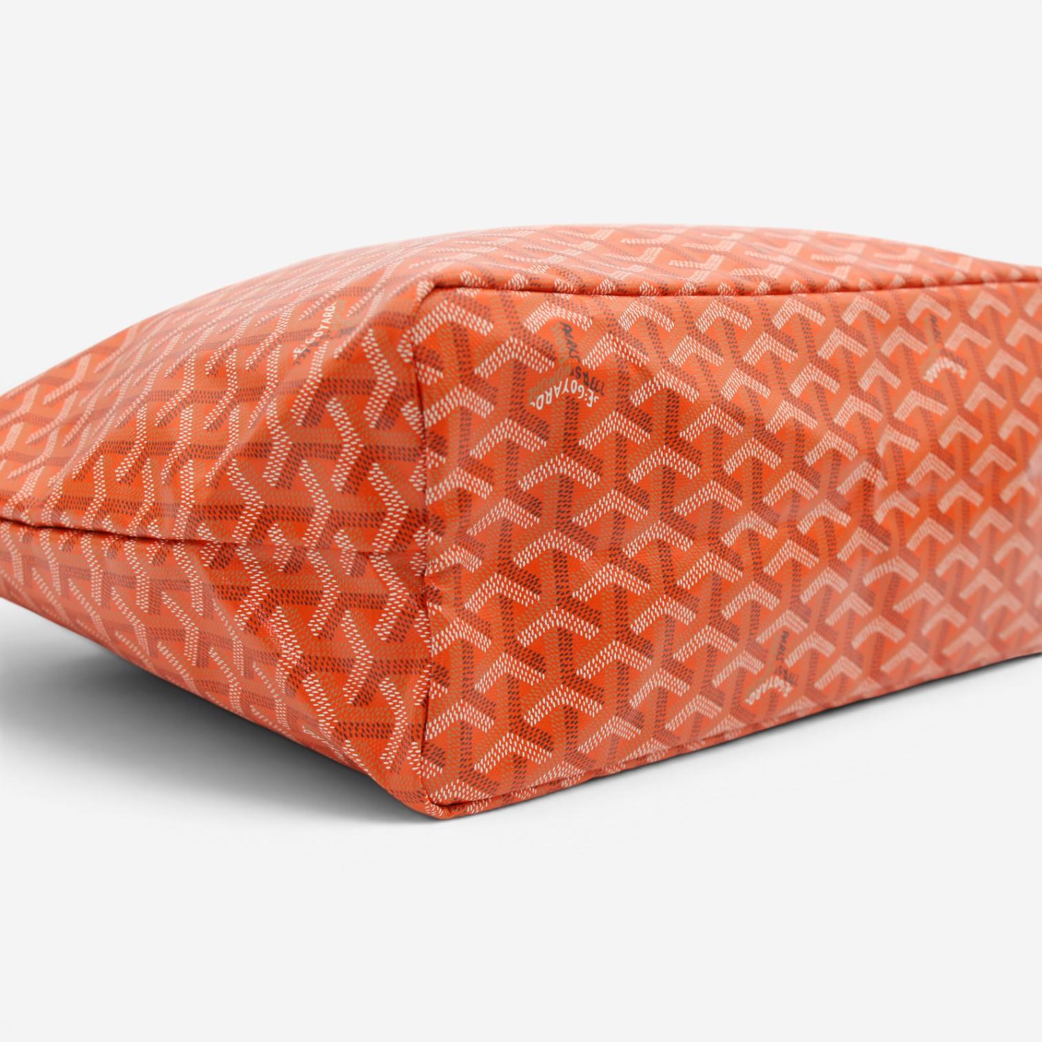 Goyard Saint Louis PM Orange Coated Canvas Tote Bag 2600038794971