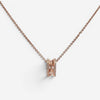 Bulgari B.zero1 18K Rose Gold Diamond Pendant Necklace SVE6CC