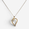 Tiffany & Co. Leaf Heart 18K Yellow Gold Pendant Necklace Leaf