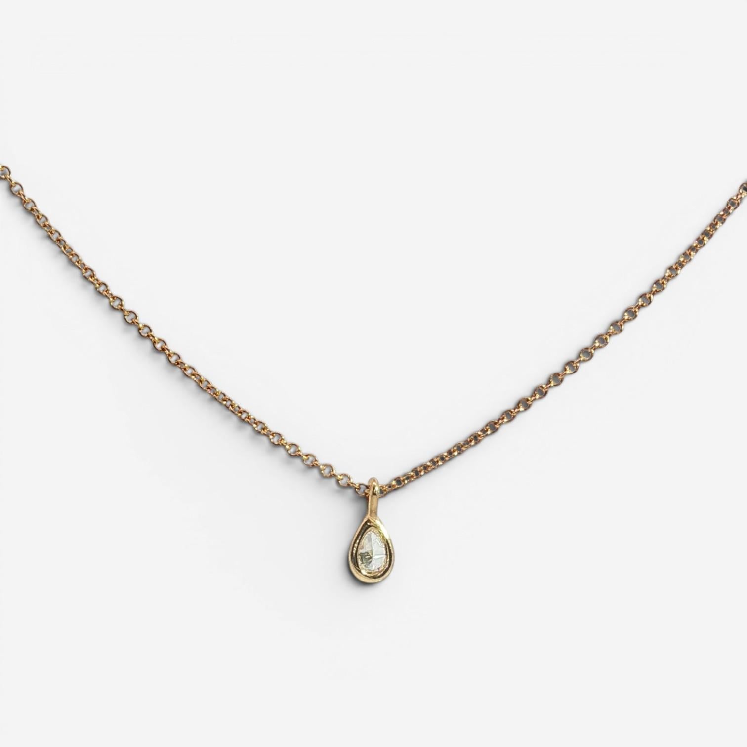 Tiffany & Co. Diamond by the Yard 18K Rose Gold Pendant Necklace 33079397