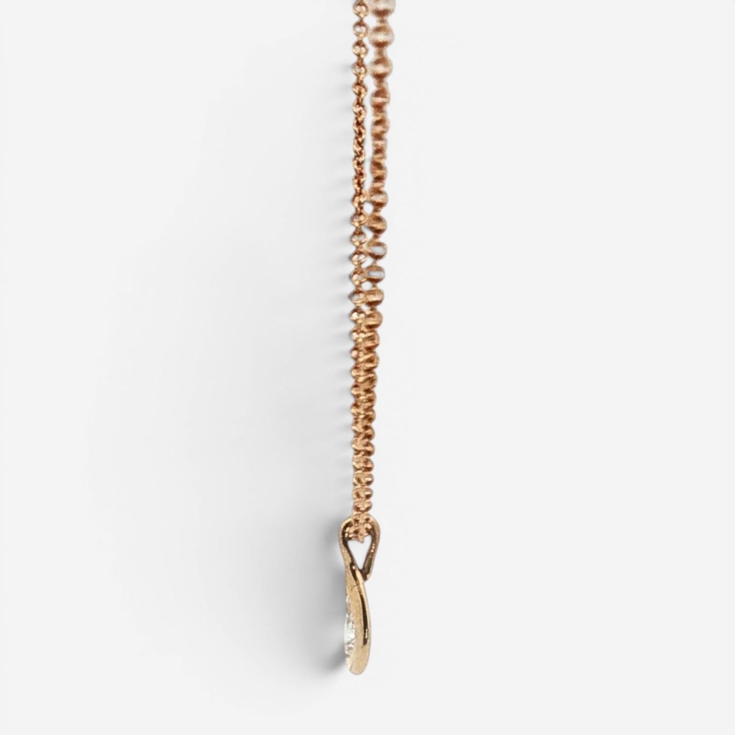 Tiffany & Co. Diamond by the Yard 18K Rose Gold Pendant Necklace 33079397