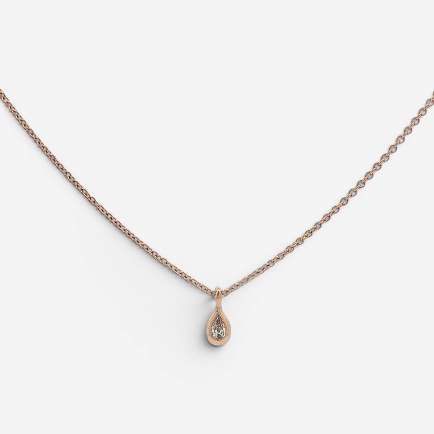 Tiffany & Co. Diamond by the Yard 18K Rose Gold Diamond Pendant Necklace 6014781