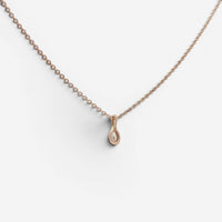 Tiffany & Co. Diamond by the Yard 18K Rose Gold Diamond Pendant Necklace 6014781