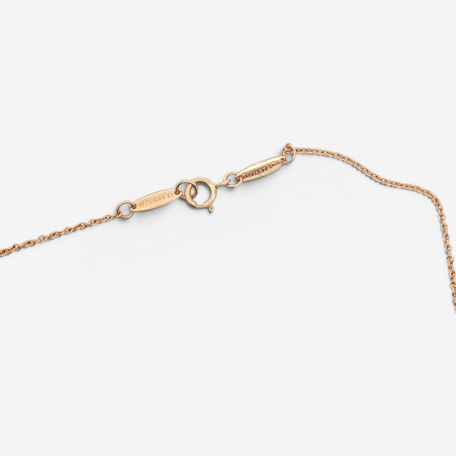 Tiffany & Co. Diamond by the Yard 18K Rose Gold Diamond Pendant Necklace 6014781