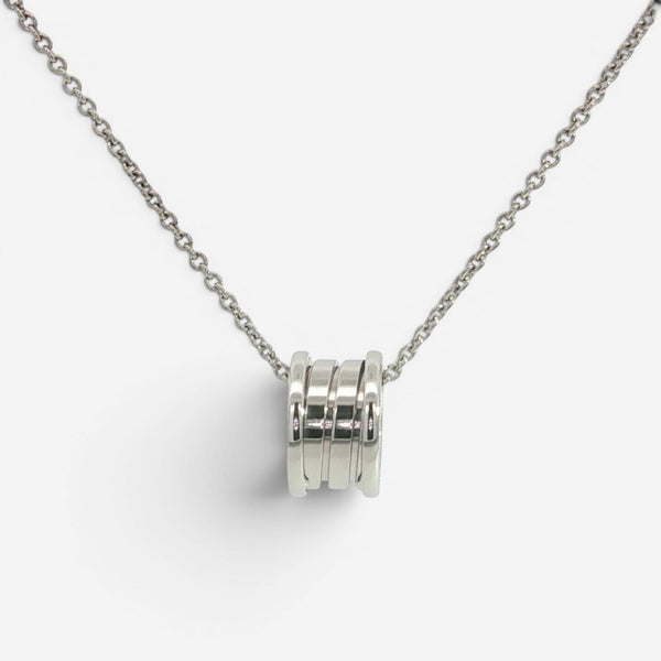 Bulgari B.zero1 18K White Gold Pendant Necklace 2337AL