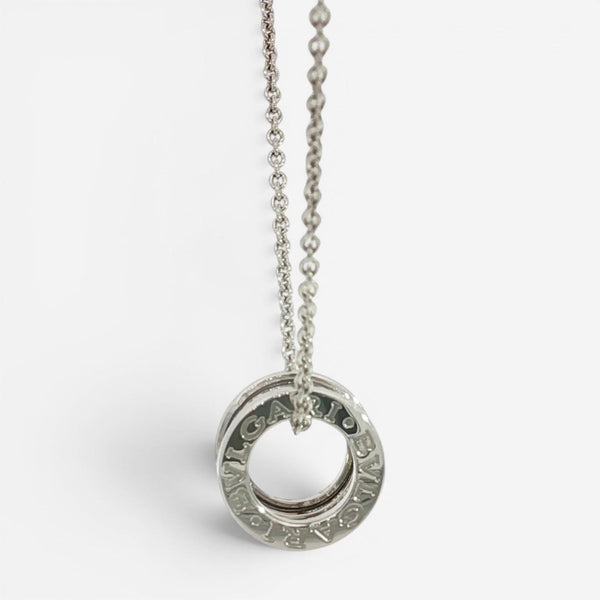 Bulgari B.zero1 18K White Gold Pendant Necklace 2337AL