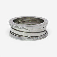 Bulgari B.zero1 18K White Gold Diamond Band Ring Sz. 9.5 Y8AXRR