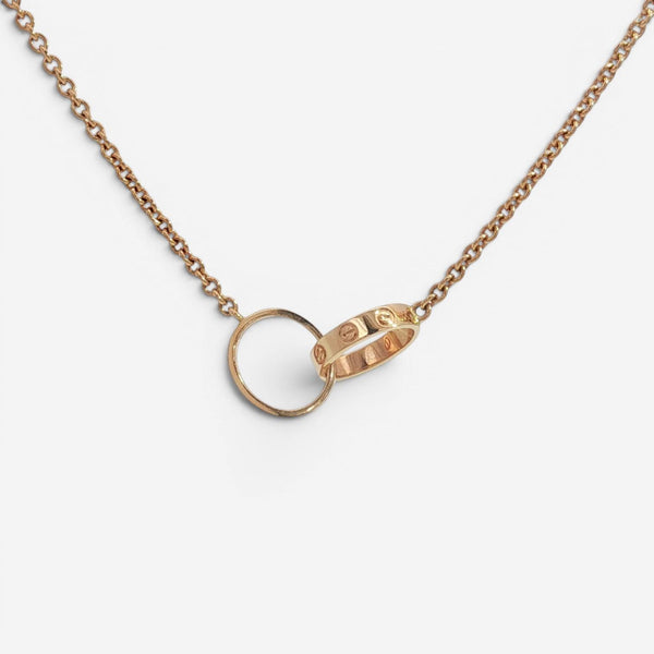 Cartier Love 18K Rose Gold Pendant Necklace B7212300