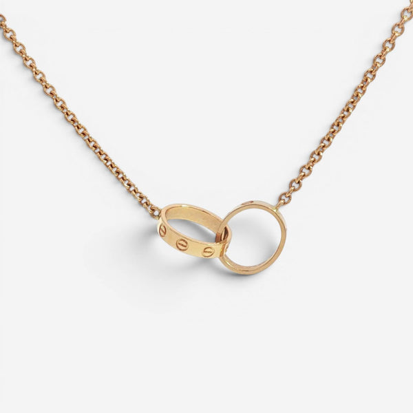 Cartier Love 18K Rose Gold Pendant Necklace B7212300